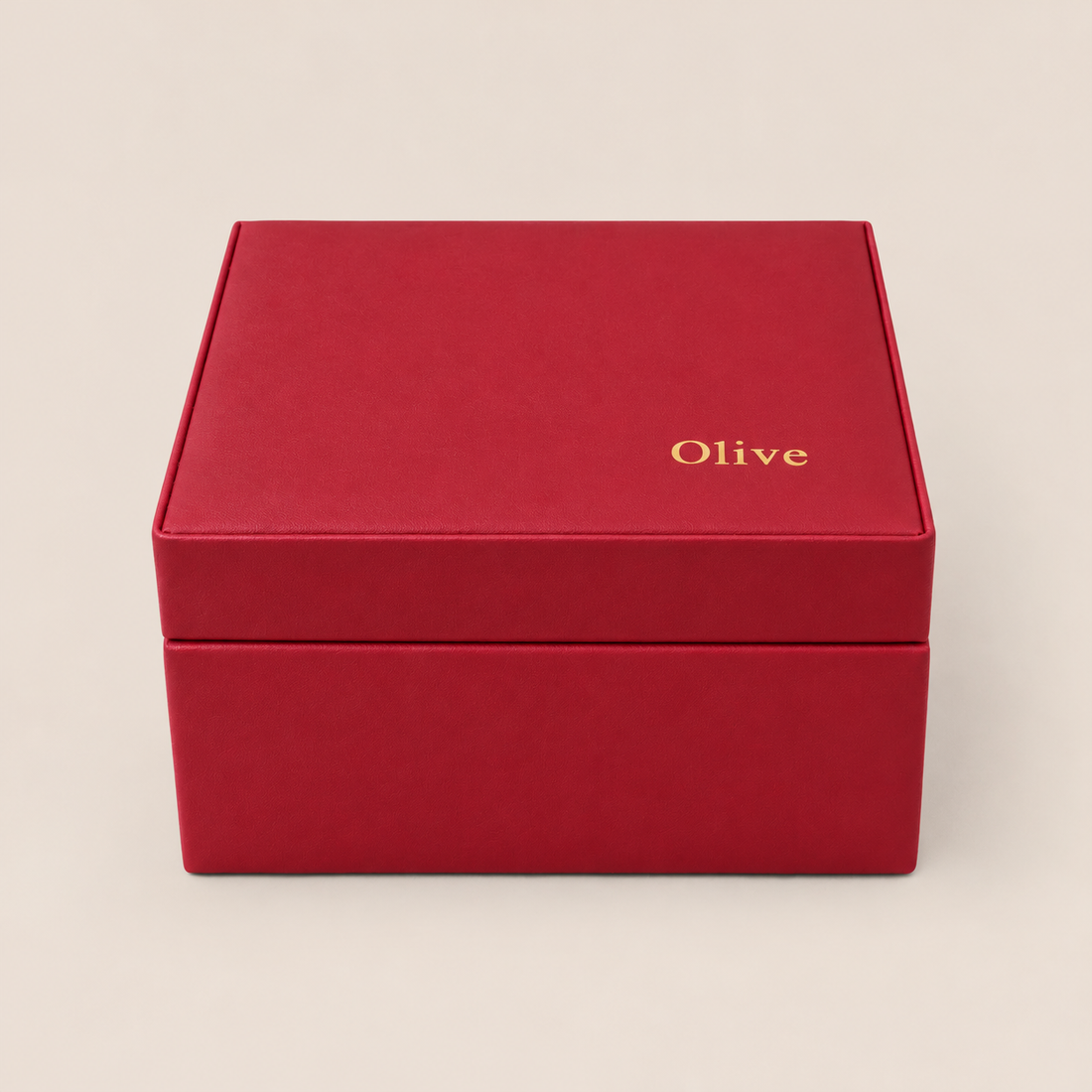 musical jewellery box in red berry