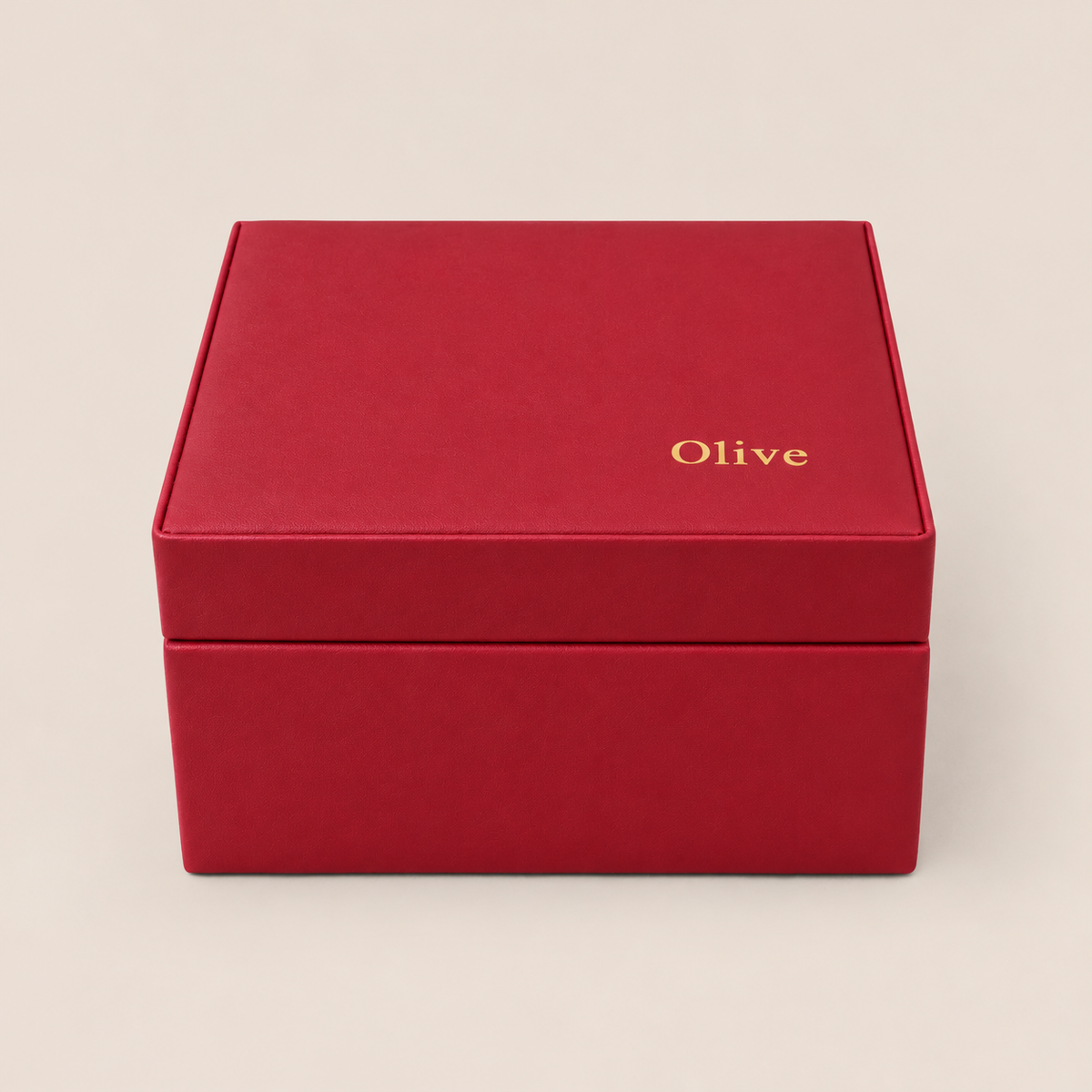 musical jewellery box in red berry