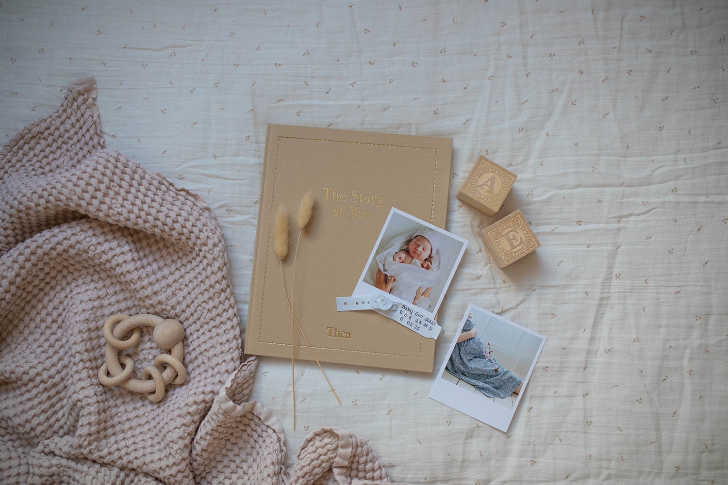 the story of you, a baby memory book in oat