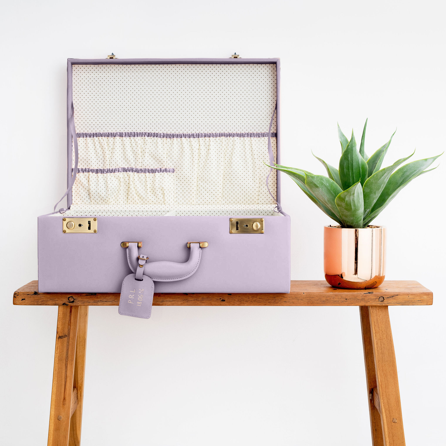 large memory box | keepsake case in lavender purple