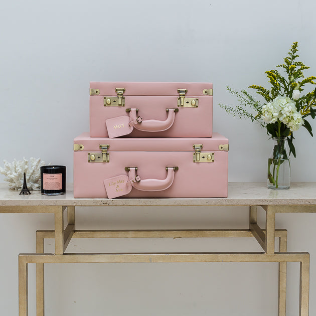 Memory Case For Roses Personalised Large Memory Box | Keepsake Case | Blush Pink | meminio