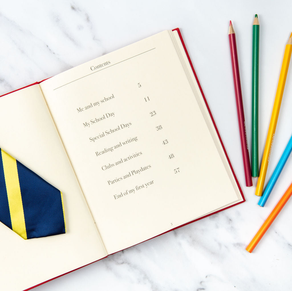 Contents of the my first year at school book