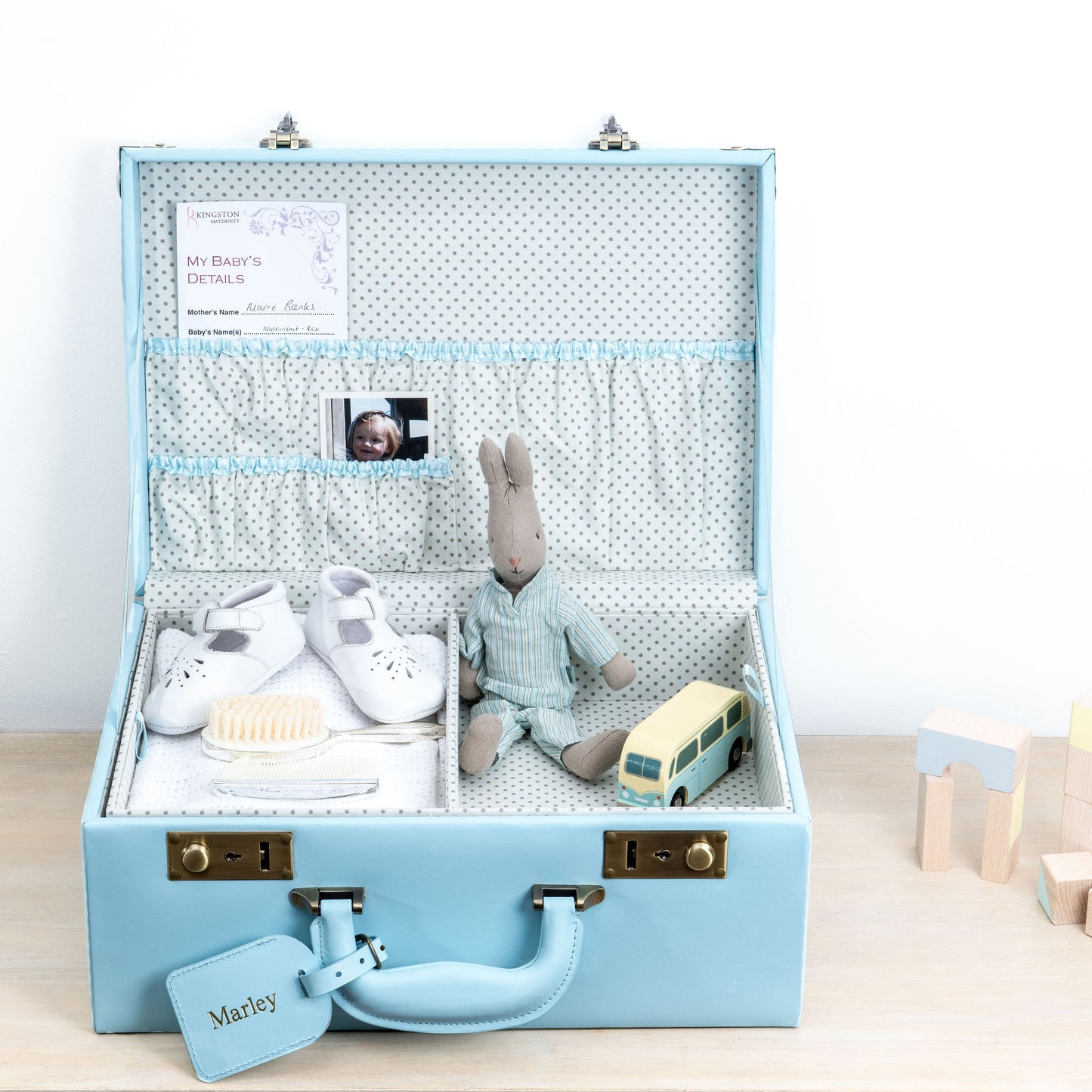 memory box | keepsake case in baby blue