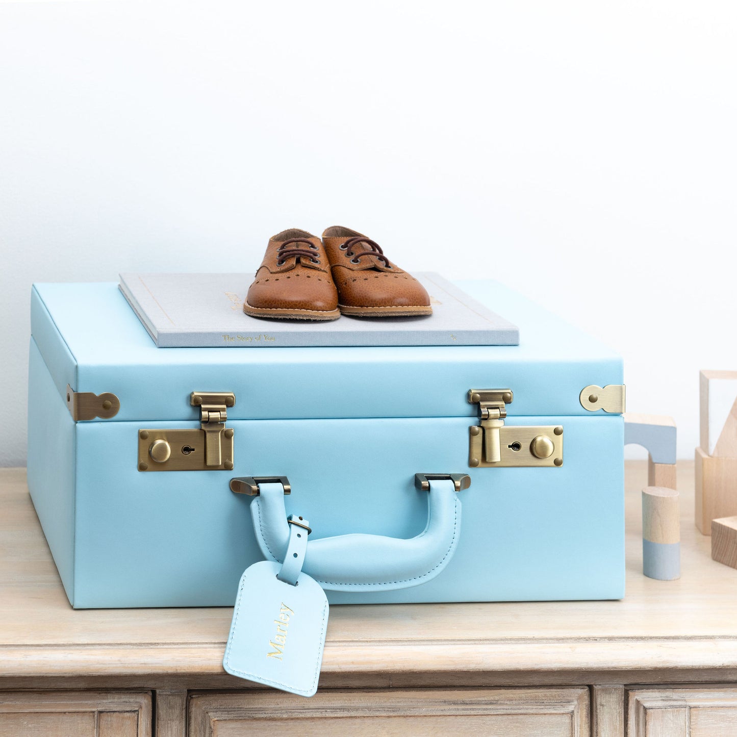 memory box | keepsake case in baby blue