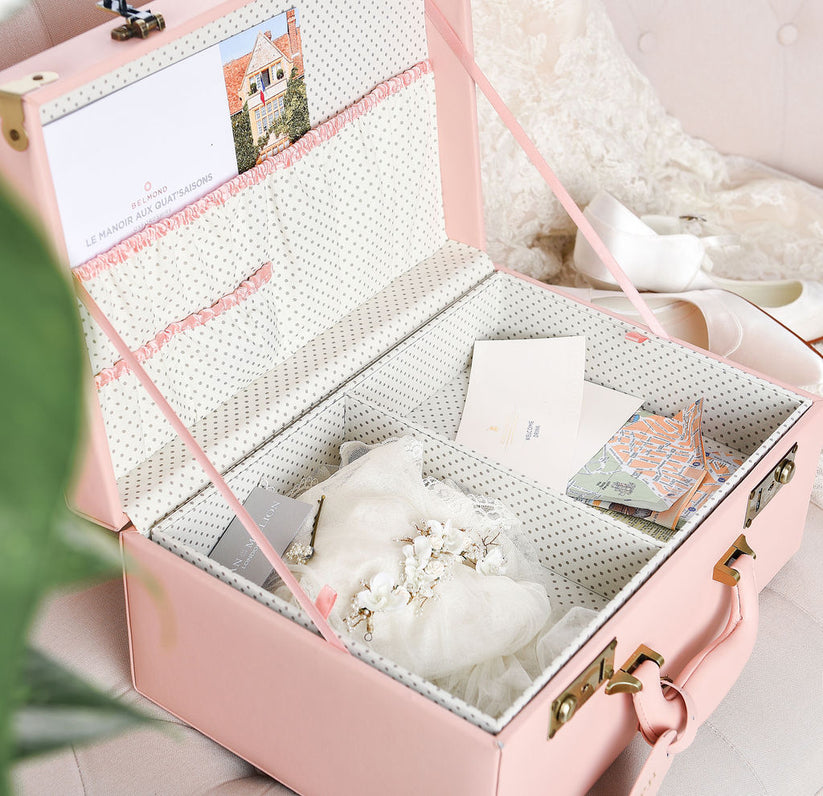 memory box keepsake case in blush pink meminio