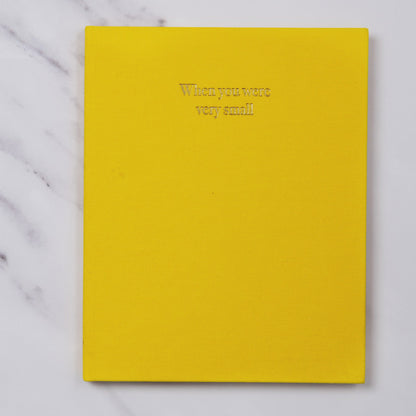 when you were small | a record book in blue