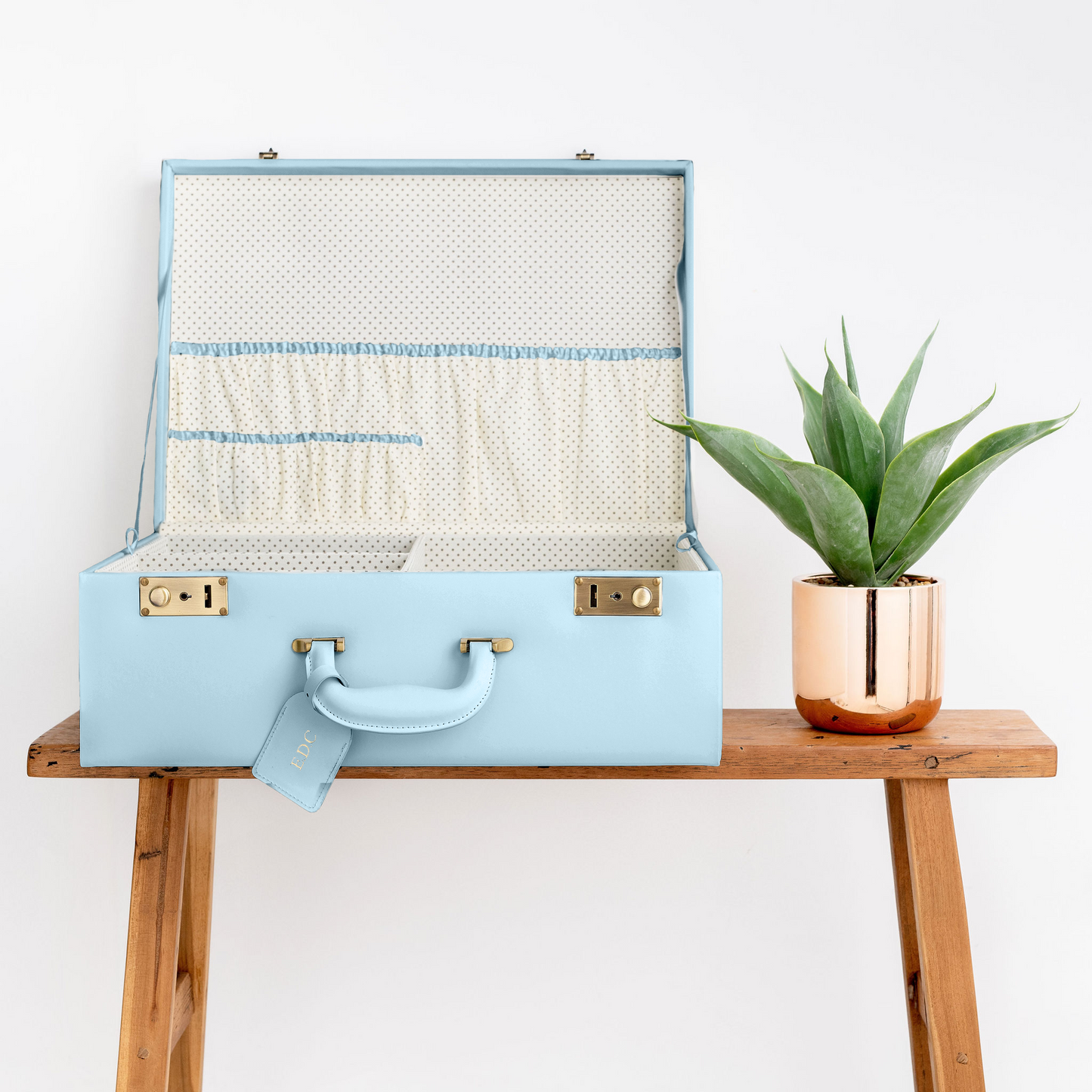 large memory box | keepsake case in baby blue